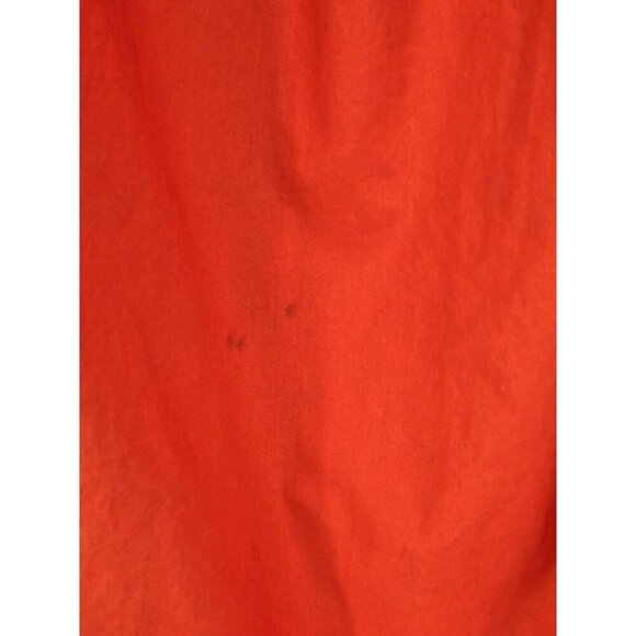 J. Crew Women Off The Shoulder Orange Cotton Babydoll Smocked Dress Size 2 - Picture 10 of 13